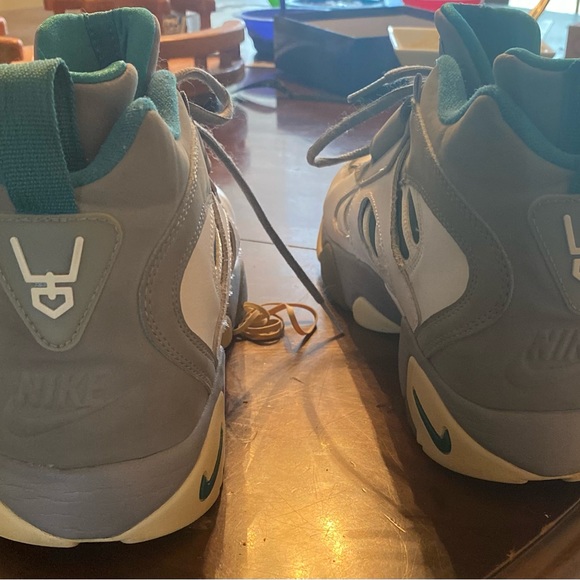 2012 Nike Air Diamond Turf II ‘Freshwater’ Gray/ Teal  Mens Size 13 487658-003 - Picture 8 of 9